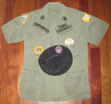 Reproduction US Brown Water NAVY VIETNAM Short Sleeve Jacket Uniform c/w... - £131.72 GBP