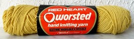Vintage Red Heart Worsted 4 Ply Acrylic Yarn - Partial Skein Lt Gold 603 - £5.91 GBP