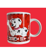 Disney 101 Dalmatians Animated Movie Coffee Mug Puppy Bone Puppies Red Cup - $5.93