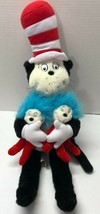 Dr Suess CAT IN THE HAT Holding Thing 1 and Thing 2 GIANT 22&quot; Plush Figure - £46.39 GBP