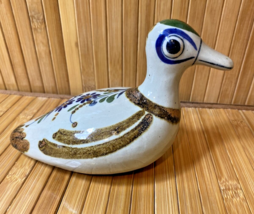 Vintage Tonala Mexican Pottery Dove Pigeon Bird Folk Art Figurine - 1980&#39;s - £14.22 GBP