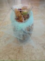 Decorative Glass Vase with bag Of Citrus Potpourri - $36.99