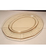 Sahara Yellow Oval Serving Platter ~~ rare one ~ ~ Fostoria / Heisey ??? - £31.46 GBP