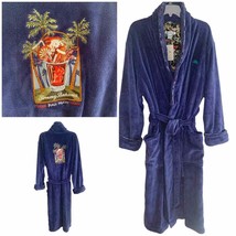 Tommy Bahama Royal Blue Men&#39;s Hail Mary Plush Robe S/M NWT - £44.84 GBP