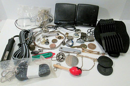 Junk Drawer Lot Vintage to Now Men&#39;s Stuff, Collectibles, Sony, Swank  - £30.28 GBP