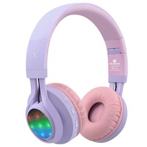 Bluetooth Headphones Light Up, Foldable Stero Wireless Headset With Micr... - £43.61 GBP