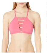 Cole of California Women&#39;s High Neck Bikini Swim Top Berry Size Small NWT - $222.19 MXN