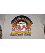 Vintage Screen Stars Minnesota Twins 1987 Kelly&#39;s Heroes Gray T-shirt Si... - $1,141.42 MXN