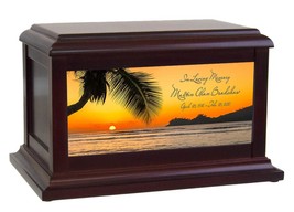 Tropical Sunset Cremation Urn - £197.87 GBP