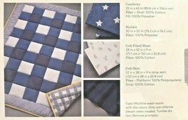 4 Pc Cloud Island Quilt Blanket Sheet Skirt Stars Dogs Nursery Crib Bedding Set - £12.75 GBP