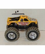 2014 Hot Wheels Monster Jam Truck Wrecking Crew 1:64 Scale Rare Yellow - $193.23 MXN