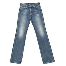 Lucky Brand Mid Rise Sweet Straight Stretch Blue Jeans 2/26 Ankle Candia... - $486.35 MXN