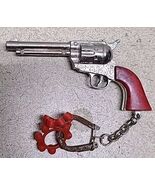 Vintage Deputy Dan cap Replica Pistol Revolver Cowboy toy Key Chain - €25,84 EUR