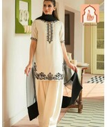 &quot;Elegant Whute Party Wear Suit for Women  with Beads &amp; Sequence Work, Fa... - $60.00
