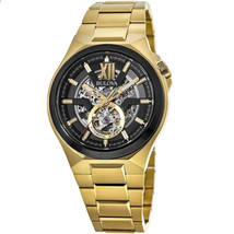 Bulova Men&#39;s Classic Black Dial Watch - 98A178 - £332.85 GBP
