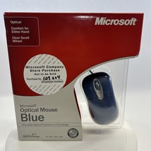 Microsoft Wireless Optical Mouse Blue K81-00004 USB PS/2 Windows Mac New - $46.74