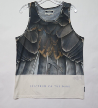 Cuckoos Nest Design Clothing England Bird Feather Print Sleeveless Tank Shirt S - £15.12 GBP