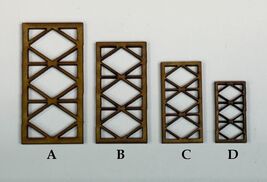 Windows x10 Terrain Building Bits 28mm Laser Cut MDF FAST SHIPPING US SE... - $2.99