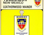 Tucumcari NM Leatherwood Manor Inn 9x4 Friendship Inn UNP Vtg Chrome Pos... - $14.80