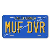 MUF DVR Cheech &amp; Chong Up in Smoke Love Machine  ALUMINUM Prop License Plate Tag - £15.36 GBP