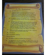 Los Diez Mandamientos de Dios  the  Ten Commandments OF GOD SPANISH set ... - £39.33 GBP