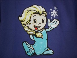 Tee Fury Frozen Youth Large &quot;Vintage Snow Queen&quot; Classic Cartoon Tribute Purple - £10.22 GBP