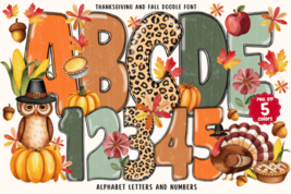 Thanksgiving and Fall Doodle Font - £61.11 GBP