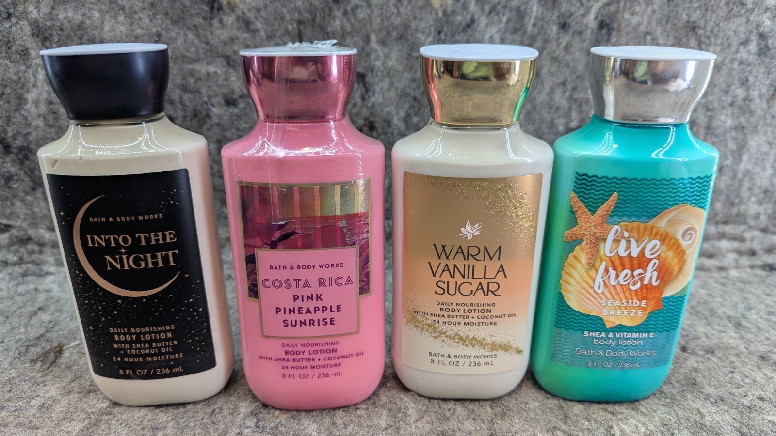 4 New Bath and Body Works Body Lotion 8 oz - £28.83 GBP