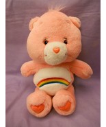 2002 Care Bears Cheer Bear Rainbow Bear Plush 13&quot;  - £8.51 GBP