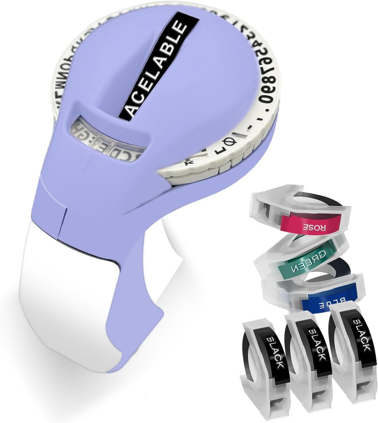 Embossing Label Maker Machine,Embossing Label Maker With 6 Label Tapeswi... - $32.99