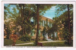 Postcard Federal Hills Bardstown Kentucky Foster Wrote My Old Kentucky Home - £2.33 GBP