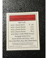 Monopoly Scooby-Doo Collectors Ed. Part: Title  Deed -Ghost Of Redbeard’... - $4.05