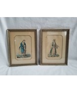 Antique 19c Watercolor Painting Of Balkan/Bosnian/Serbian Women In Costu... - £158.27 GBP