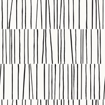White And Black Shift Peel-And-Stick Removable Wallpaper By, Made In The... - £31.24 GBP