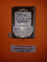 OEM Toshiba 120GB 2.5&quot; SATA Hard Drive w/Caddy for Sony PlayStation 3 Slim - £9.82 GBP