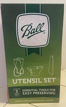 Ball 3 Utensil Set for Canning Jar Lifter Bubble Remover and Jar Funnel ... - $14.49