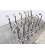 12 LARGE HARNESS HOOKS RACK COAT HAT WALL CAST IRON BARN HEAVY DUTY 7 1/... - £47.20 GBP