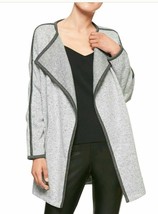 Banana Republic Women Light Grey Open Front Jacket Cardigan Sweater LARGE NWT - £66.68 GBP