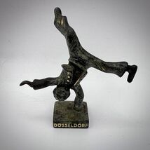 Dusseldorf Vintage Miniature Bronze Brass Figure Statue Acrobat Souvenir... - $120.00