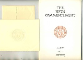 Fifth Commencement Program &amp; Invitation University Texas HSC San Antonio... - $37.72