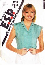 Misses' BLOUSE Vintage 1981 Simplicity Pattern 5115 Size 16 - £9.59 GBP