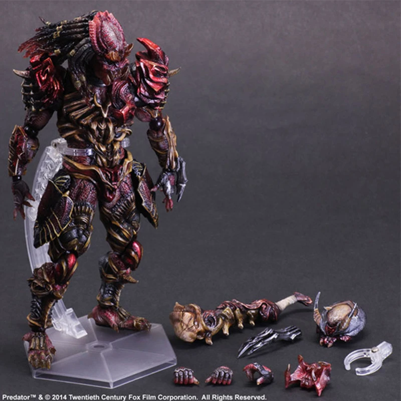 Play Arts Alien VS Predator Scar Predator Action Figure Model Toy 28cm Joint - £55.53 GBP+