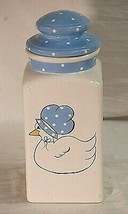 Vintage Ceramic Duck Goose Flour Canister Storage Jar Country Farmhouse ... - $39.59