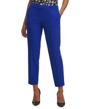 MSRP $89 Calvin Klein Side Zip Straight Leg Pants Blue Size 8P NWOT - £27.43 GBP