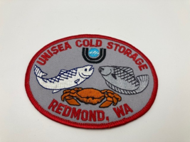 Vintage Unisea Cold Storage Patch Redmond WA Fishing Industry Fishermen - $7.90
