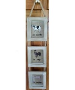 Kirkland&#39;s Farmhouse Shadowbox ~ Trio 3.5&quot; x 5&quot; Boxes ~ Wooden ~ Hanging... - €30,15 EUR