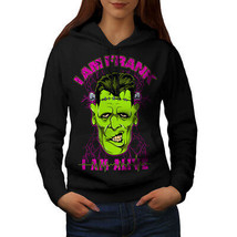 Wellcoda Alive Frank Dead Womens Hoodie, Frankenstein Casual Hooded Sweatshirt - £29.06 GBP