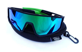 Velos™ Sports Sunglasses  Baseball Cycling Polarized Mirror Lenses Blk/G... - $336.80 MXN