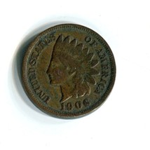 1906 Indian Head Penny United States Small Cent Antique Circulated Coin 03718 - £4.23 GBP