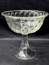 Vintage ANCHOR HOCKING 8.5&quot; Open Compote WATERFORD CLEAR 8.5&quot; Bowl Candy... - £14.26 GBP